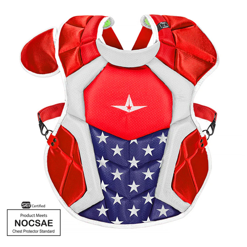 All Star S7 AXIS Professional Catcher's Kit USA Theme NOCSAE - Age 12-16 - lauxsportinggoods