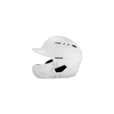 Marucci DuraVent Helmet With Jaw Guard - Senior - White - lauxsportinggoods