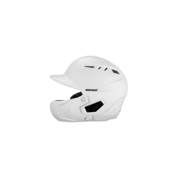 Marucci DuraVent Helmet With Jaw Guard - Senior - White - lauxsportinggoods