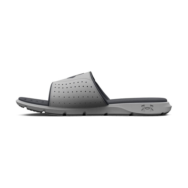 Open Box Under Armour Men's UA Ignite Pro Slides - Mod Gray/Pitch Gray - 9