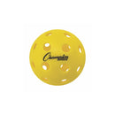 Champion Sports Injection Molded Outdoor Pickleball - Set of 6 - Yellow - lauxsportinggoods
