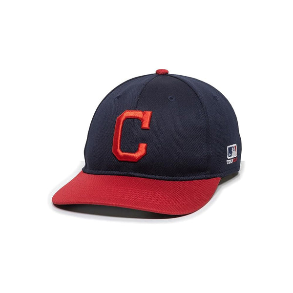 Open Box OC Sports MLB-350 Youth Adjustable Performance Baseball Hat - Cleveland Indians - Navy/Red - lauxsportinggoods