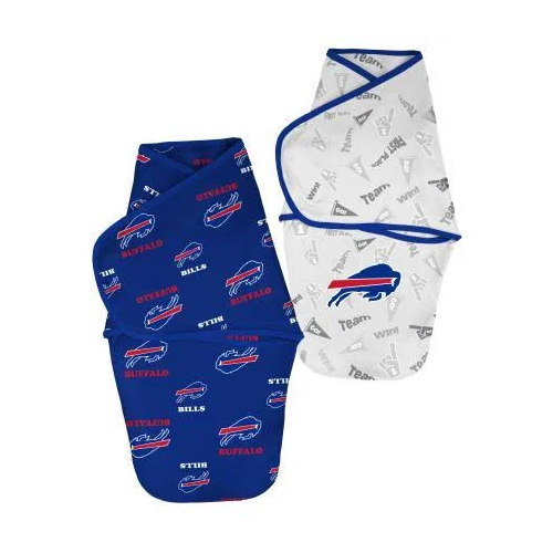Outerstuff Newborn Buffalo Bills Baby Cocoon Warp Swaddle - 2 Pieces