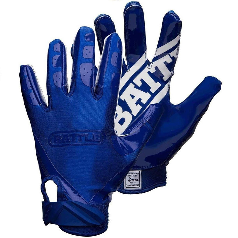 Battle Adult Double Threat Receiver Gloves - lauxsportinggoods