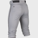Easton Rival+ Piped Knicker Baseball Pant-Youth XL-Grey/Black - lauxsportinggoods