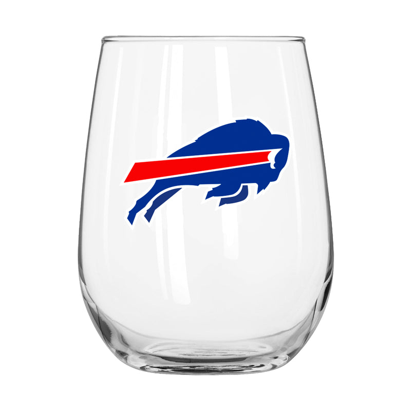 Logo Brands Buffalo Bills Gameday Curved Beverage Glass - 16oz - lauxsportinggoods