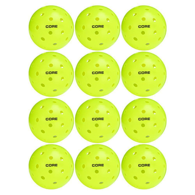 Pickleball - Core100 Outdoor Pickleball - Neon - lauxsportinggoods