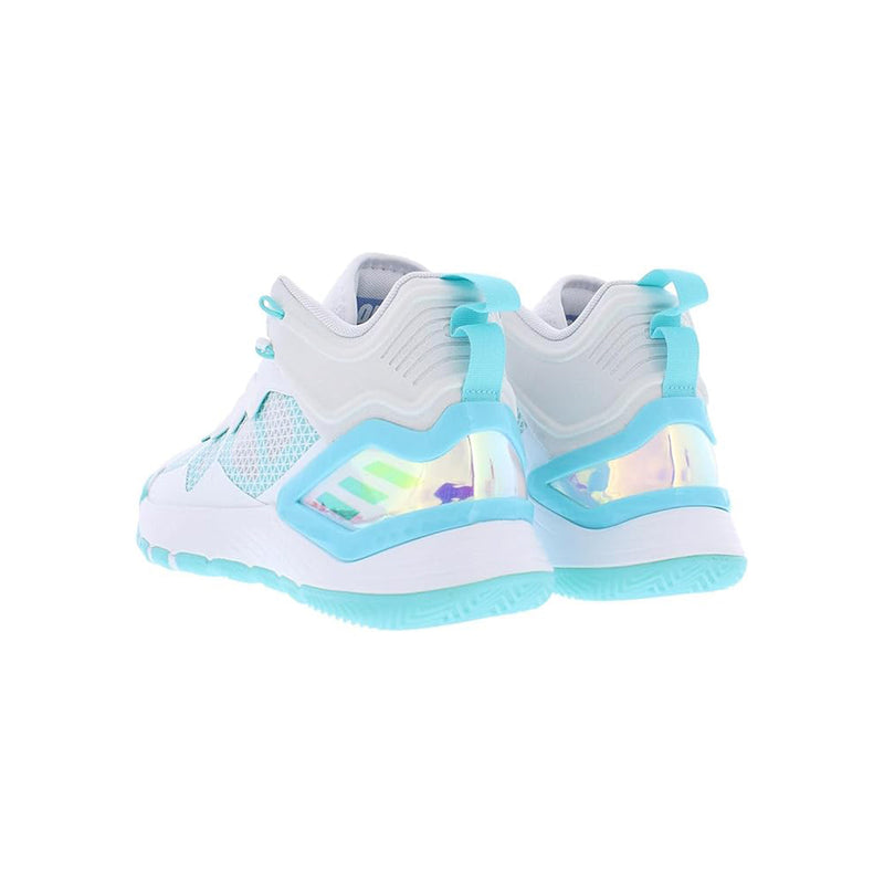 Open Box Adidas Unisex-Adult D.O.N. Issue 3 Basketball Shoes - White / Teal - 10 - lauxsportinggoods