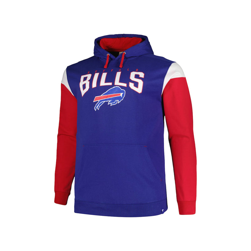 Fanatics Men's Buffalo Bills Fundamentals Cotton Fleece Colorblocked Pullover Hood