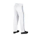 Open Box Champro MVP Open Bottom Adult Piped Pant - White/Navy - Small - lauxsportinggoods