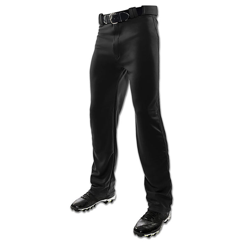 Open Box Champro Men's Standard MVP Ob Open Bottom Loose-fit Baseball Pants-3X-Large-Black