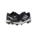Open Box Adidas PureHustle2 TPU Ladies Softball Cleats - Black/Silver - 6.5 - lauxsportinggoods
