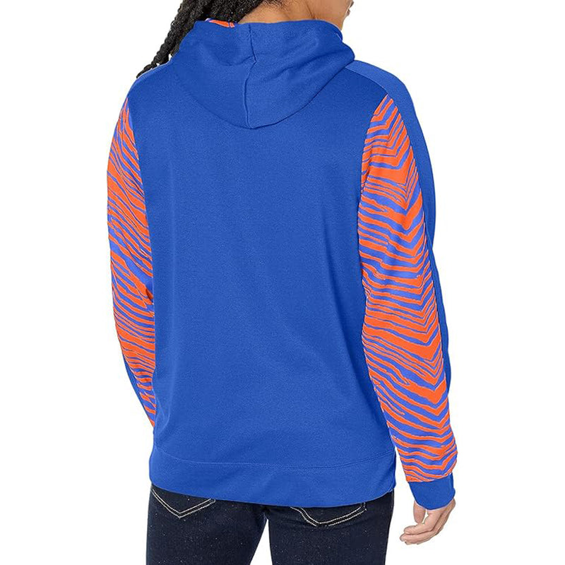 Zubaz Buffalo Bills Buf Bills Hoodie w/ Zebra - Royal Blue