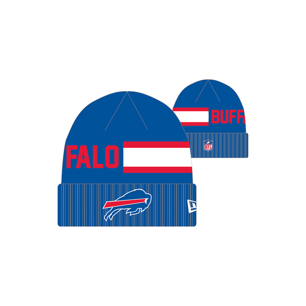 New Era Buffalo Bills NFL 2024 Sideline Cuffed Knit Hat - Royal - lauxsportinggoods