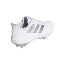 Used Adidas Men's Adizero Afterburner 8 Baseball Cleats - White/Silver - 12 - lauxsportinggoods