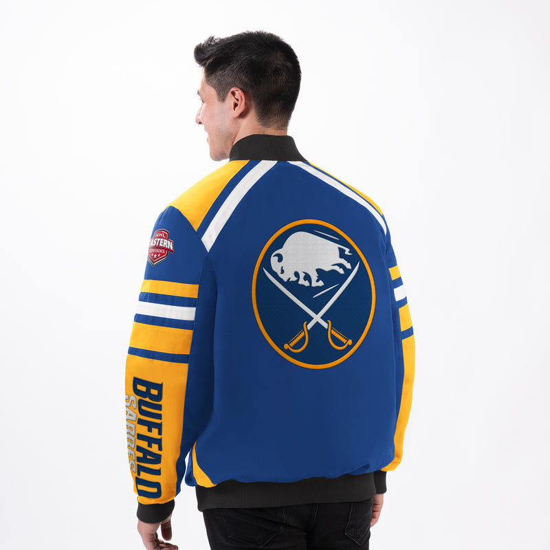 G-III Men's Buffalo Sabres Power Forward Racing Jacket