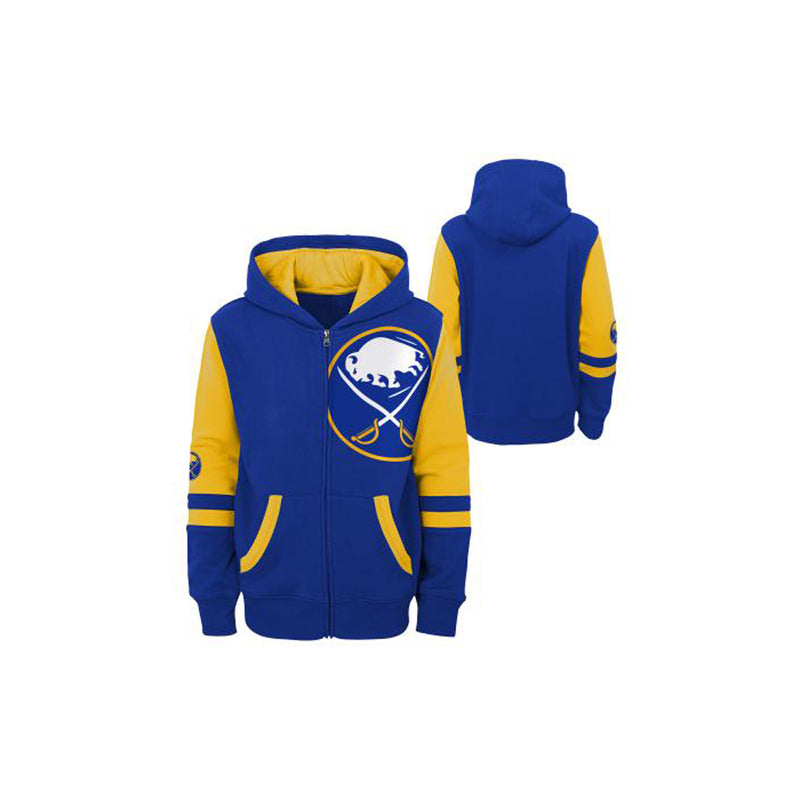 Outerstuff Men's Buffalo Sabres Face Off Full Zip Fleece Hoodie - lauxsportinggoods
