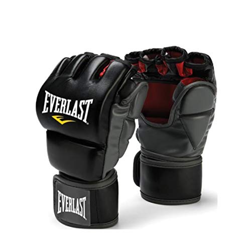 Everlast Advanced MMA 7-Ounce Grappling/Training Gloves - Black - Small/Medium - lauxsportinggoods