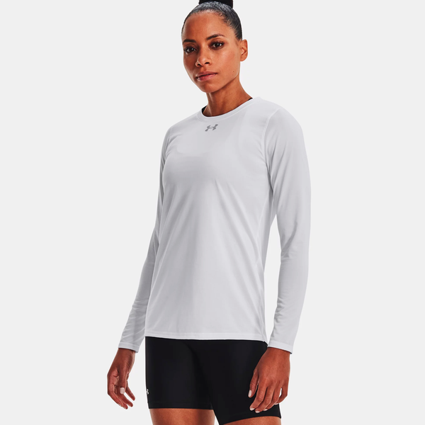 Women's UA Tech and Trade Team Longsleeve T-Shirt -White - Medium - lauxsportinggoods