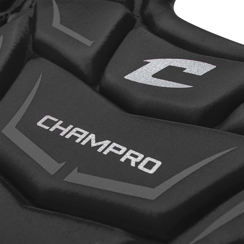 Champro Optimus MVP Chest Protector 16.5" - Black Body - lauxsportinggoods