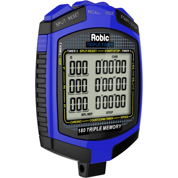 Robic Robic SC-899 Triple Timer-Blue - lauxsportinggoods