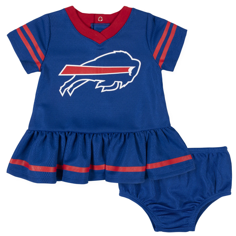 Gerber Girl's Buffalo Bills Dress & Diaper Cover - 2 Piece - lauxsportinggoods