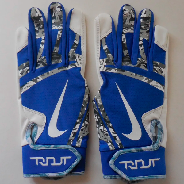 Nike Trout Edge Baseball Batting Glove - Blue - lauxsportinggoods
