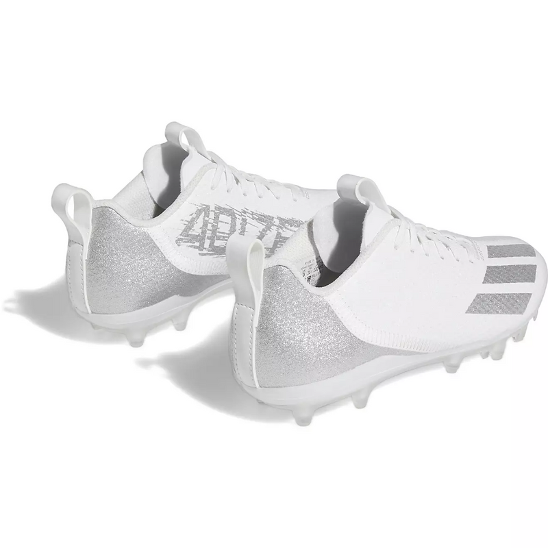 Adidas Adizero Spark Football Cleats White Silver