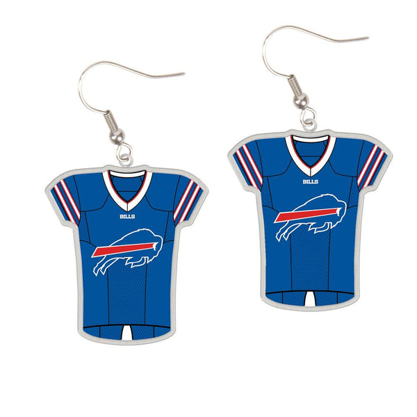 Wincraft Buffalo Bills Jewelry Carded Jersey Earrings - Pair - lauxsportinggoods