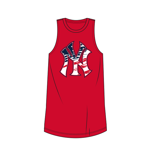 New Era MLB New York Yankees 78137L Sleeveless T-shirt - Red - lauxsportinggoods