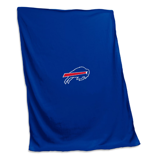 Logo Brands Buffalo Bills Screened Sweatshirt Blanket - 54 x 84 inch - lauxsportinggoods