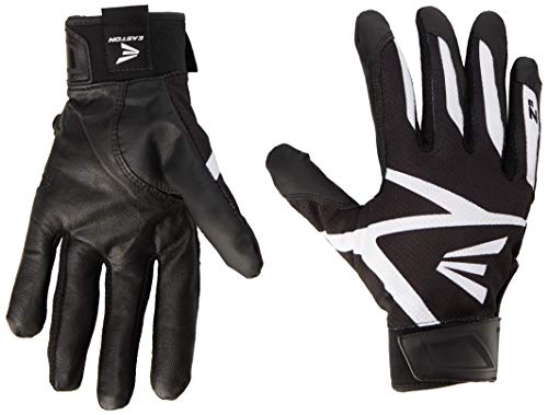Easton Z3 Hyperskin Batting Gloves, Black, Large - lauxsportinggoods