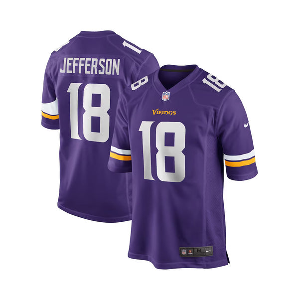 Fanatics Nike Men's Minnesota Vikings Justin Jefferson S/S Game Jersey - Purple - lauxsportinggoods