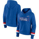 Fanatics Women's Buffalo Bills Fundamentals Sleeve Stripe Pullover Hoodie - lauxsportinggoods