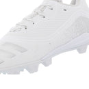 adidas Child Icon V MD Baseball Sneakers - While/Silver - lauxsportinggoods