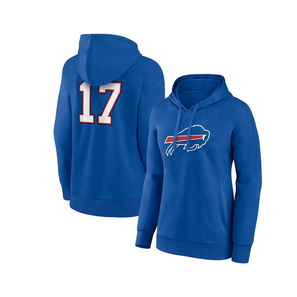 Fanatics Women's Buffalo Bills Josh Allen #17 2023 Player Icon N&N Pullover Fleece Hood - lauxsportinggoods