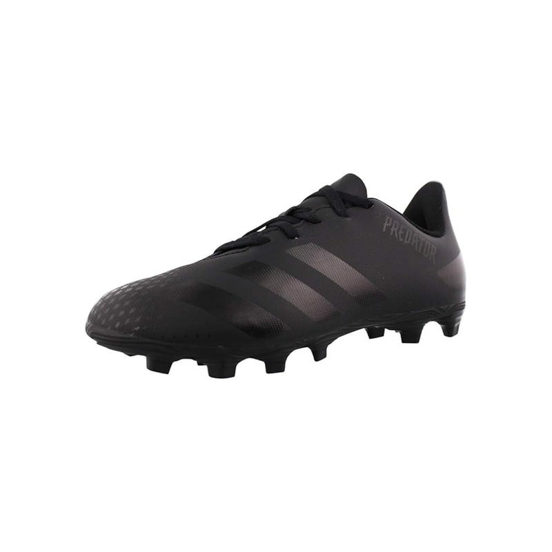 Adidas Youth Firm Ground Predator 20.4 Soccer Shoe - Black/White - lauxsportinggoods