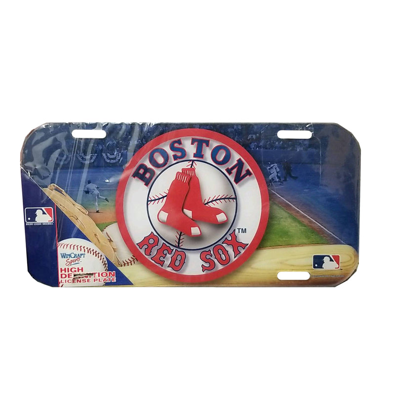 Wincraft W-41051 RED SOX LICENSE PLATE - lauxsportinggoods