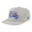 New Era Men's Buffalo Bills Corduroy Golfer Snapback Adjustable Hat - Grey - lauxsportinggoods
