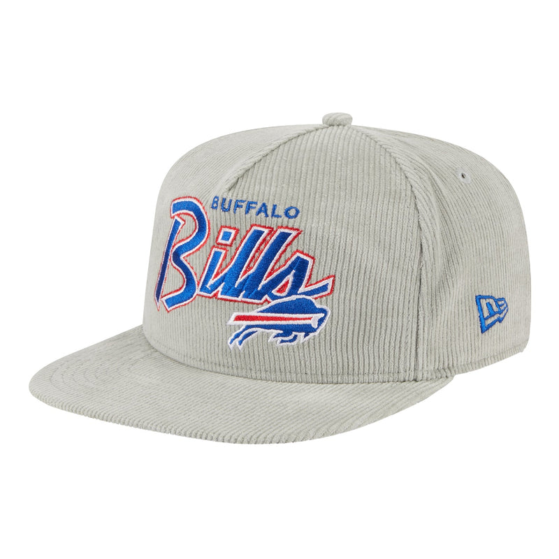 New Era Men's Buffalo Bills Corduroy Golfer Snapback Adjustable Hat