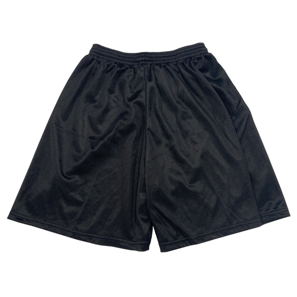 Majestic Adult Polyester Mesh Shorts - Black - Large - lauxsportinggoods