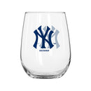 KW Textile New York Yankees Stemless Wine Glass - 16 Oz - lauxsportinggoods