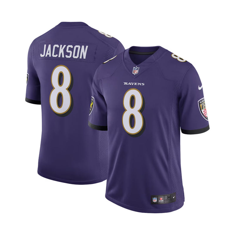 Fanatics Nike Men's Baltimore Ravens Lamar Jackson SS Limited Home Jersey - New Orchid - lauxsportinggoods