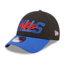 New Era NFL Buffalo Bills Draft 9FORTY Adjustable Hat - Black/Royal - lauxsportinggoods