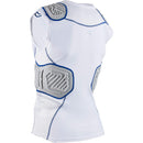 Used Champro Bull Rush Compression Shirt-WHITE BODY, GREY INSET-L-YOUTH - lauxsportinggoods