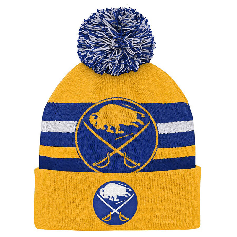 Outerstuff Youth Buffalo Sabres Knit Hat - Gold/Royal - lauxsportinggoods