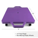 Champion Sports Heavy-Duty Scooter with Handles Color - Purple - lauxsportinggoods