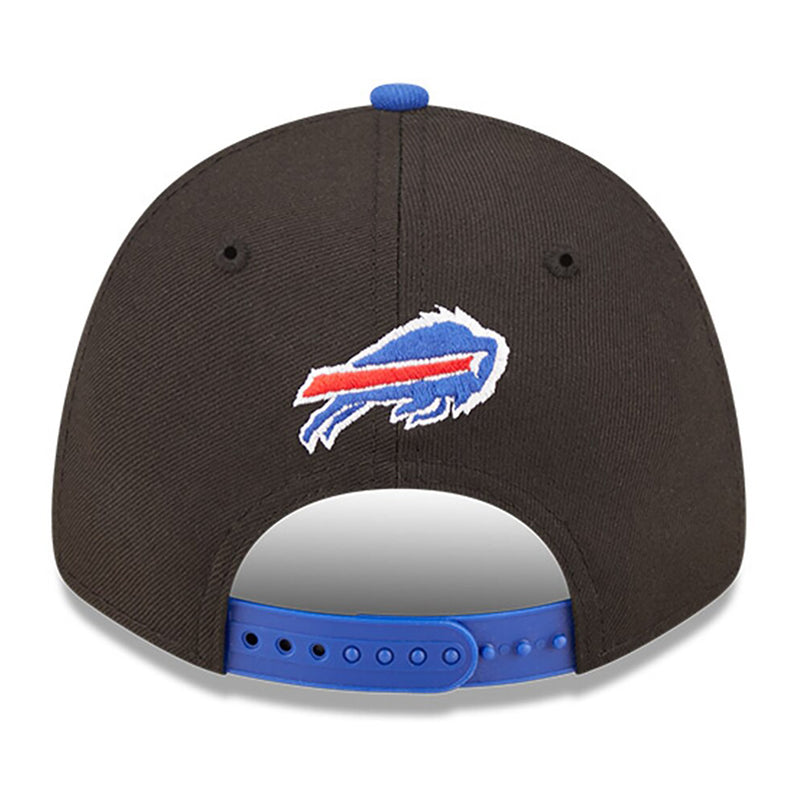 New Era NFL Buffalo Bills Draft 9FORTY Adjustable Hat - Black/Royal - lauxsportinggoods