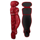 Open Box Champro Optimus MVP Leg Guards Youth 13.5 Shin Length-Scarlet - lauxsportinggoods