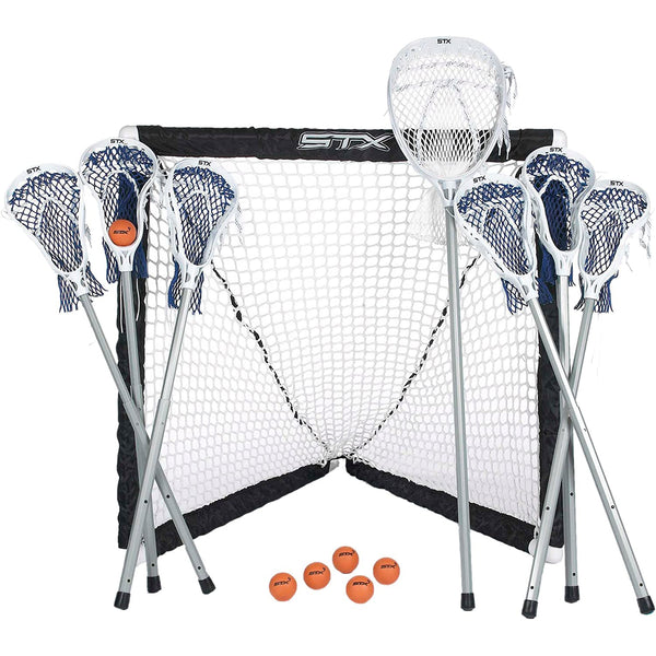 STX Lacrosse FiddleSTX Game Set-7 Sticks(6 FiddleSTX , 1 Goalie, 1 Goal) - lauxsportinggoods